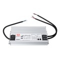 GLOBOSTAR® MEANWELL-HLG480H-24A  Τροφοδοτικό/Μετασχηματιστής Class I SELV 480W 20A AC 220-240V σε DC 24V Αδιάβροχο IP65 - Ρυθμιζόμενo από DC 20.4V έως DC 25.2V - Ασημί - Μ26.2 x Π12.5 x Υ4.4cm