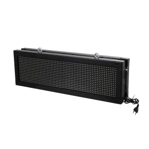 GLOBOSTAR® DISPLAY  Κυλιόμενη Ψηφιακή Επιγραφή 64x16cm P10 Διπλής Όψης LED AC 220-240V Αδιάβροχο IP65 Κόκκινο - WiFi Control μέσω FK APP - Αισθητήρας Θερμοκρασίας & Υγρασίας - Μ70.5 x Π11 x Υ22.5cm