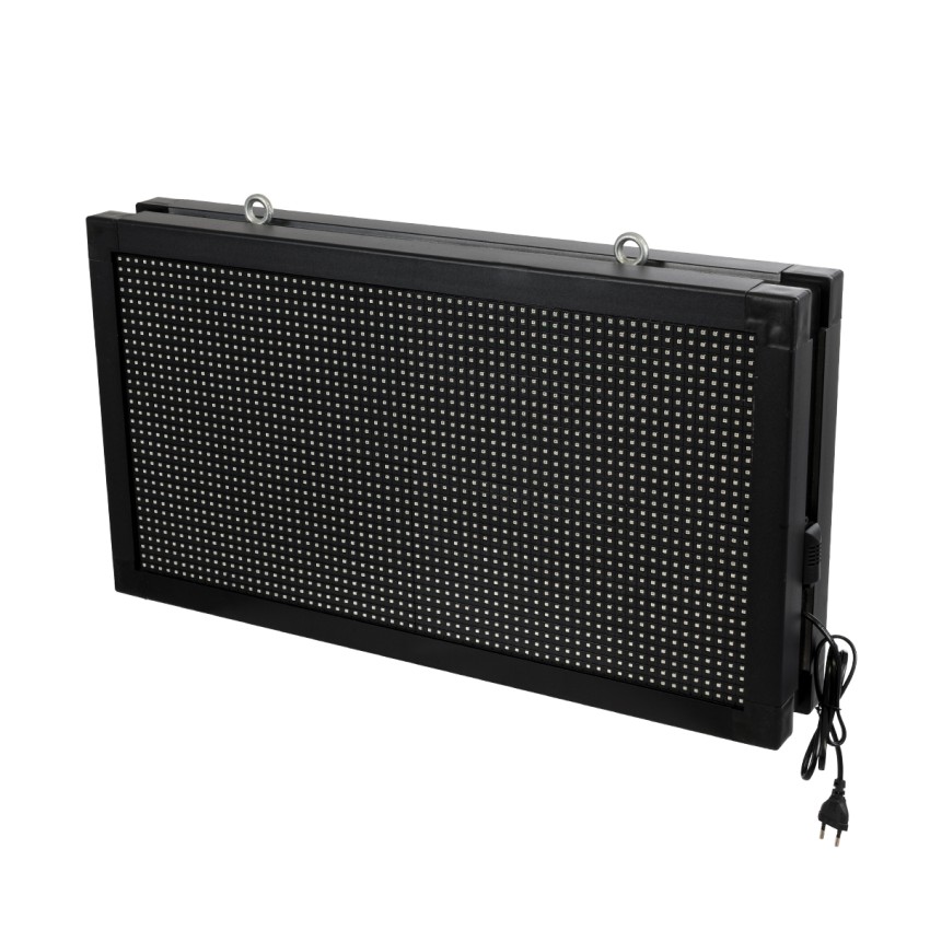 GLOBOSTAR® DISPLAY  Κυλιόμενη Ψηφιακή Επιγραφή Διπλής Όψης 64x32cm P10 64x32 Pixel LED 200W AC 220-240V Αδιάβροχο IP65 Κόκκινο - WiFi Control μέσω FK APP - Αισθητήρας Θερμοκρασίας & Υγρασίας - Μ70 x Π11 x Υ38.5cm