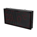 GLOBOSTAR® DISPLAY  Κυλιόμενη Ψηφιακή Επιγραφή Διπλής Όψης 64x32cm P10 64x32 Pixel LED 200W AC 220-240V Αδιάβροχο IP65 Κόκκινο - WiFi Control μέσω FK APP - Αισθητήρας Θερμοκρασίας & Υγρασίας - Μ70 x Π11 x Υ38.5cm