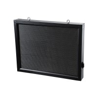Scrolling Display 64x48cm - Κυλιόμενη Ψηφιακή Πινακίδα / Επιγραφή Μονής Όψης P10 LED SMD AC 220-240V - Λειτουργία μέσω Wi-Fi με Εφαρμογή APP - Αισθήτηρας Θερμοκρασίας και Υγρασίας - Αδιάβροχο IP65 - Μ72 x Π9 x Υ56cm - Κόκκινο