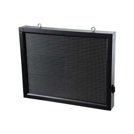 Scrolling Display 64x48cm - Κυλιόμενη Ψηφιακή Πινακίδα / Επιγραφή Μονής Όψης P10 LED SMD AC 220-240V - Λειτουργία μέσω Wi-Fi με Εφαρμογή APP - Αισθήτηρας Θερμοκρασίας και Υγρασίας - Αδιάβροχο IP65 - Μ72 x Π9 x Υ56cm - RGB
