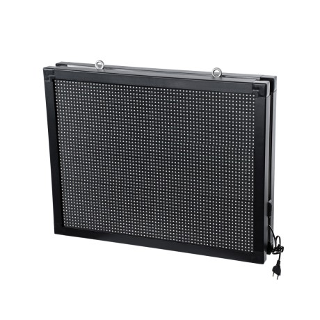 Scrolling Display 64x48cm - Κυλιόμενη Ψηφιακή Πινακίδα / Επιγραφή Διπλής Όψης P10 LED SMD AC 220-240V - Λειτουργία μέσω Wi-Fi με Εφαρμογή APP - Αισθήτηρας Θερμοκρασίας και Υγρασίας - Αδιάβροχο IP65 - Μ70 x Π11 x Υ54.5cm - Κόκκινο