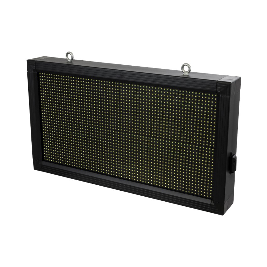 GLOBOSTAR®DISPLAY  Κυλιόμενη Ψηφιακή Επιγραφή 64x32cm P10 Μονής Όψης LED AC 220-240V Αδιάβροχο IP65 Ψυχρό Λευκό 6000K - WiFi Control μέσω FK APP - Αισθητήρας Θερμοκρασίας & Υγρασίας - Μ72 x Π9 x Υ42.5cm