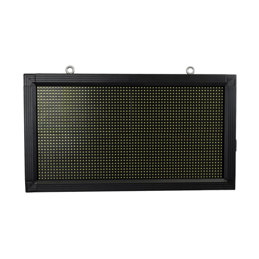 GLOBOSTAR®DISPLAY  Κυλιόμενη Ψηφιακή Επιγραφή 64x32cm P10 Μονής Όψης LED AC 220-240V Αδιάβροχο IP65 Ψυχρό Λευκό 6000K - WiFi Control μέσω FK APP - Αισθητήρας Θερμοκρασίας & Υγρασίας - Μ72 x Π9 x Υ42.5cm