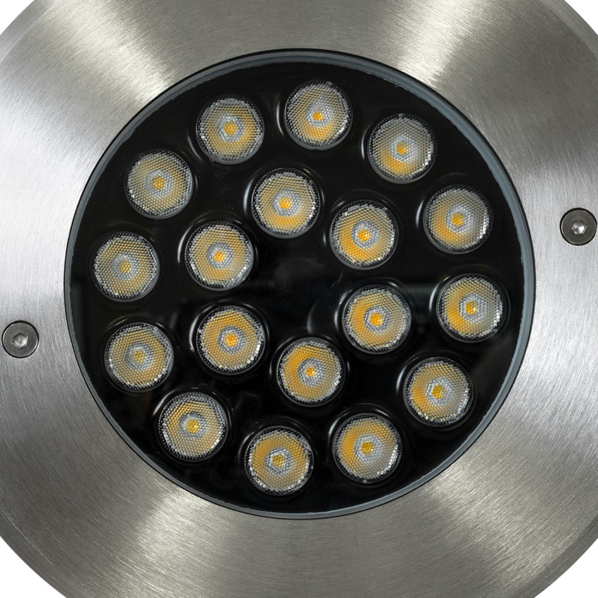 UNDERGROUND-SINA  Χωνευτό Φωτιστικό Σποτ Δαπέδου LED 18W 1710lm 15° DC 24V Αδιάβροχο IP68 Φ20 x Υ11cm Φυσικό Λευκό 4500K - Ανοξείδωτο Ατσάλι