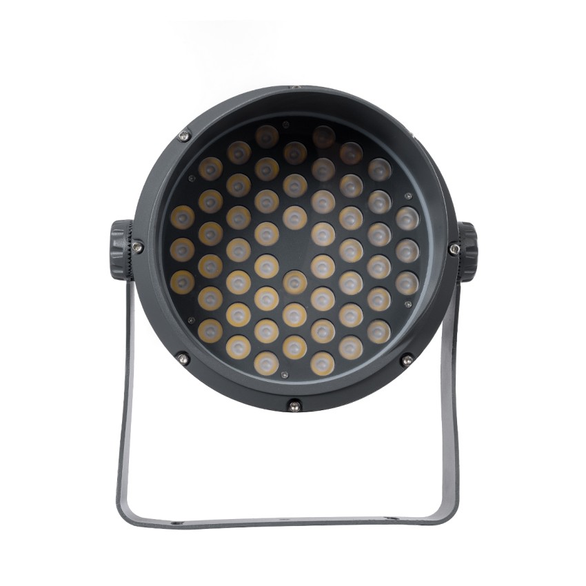 FLOOD-DIMO  Προβολέας Wall Washer με Αντιθαμβωτική Γρίλια για Φωτισμό Κτιρίων LED 54W 5130lm 10° AC 220-240V Αδιάβροχο IP67 Μ26 x Π28 x Υ35cm Φυσικό Λευκό 4500K - Γκρι Ανθρακί