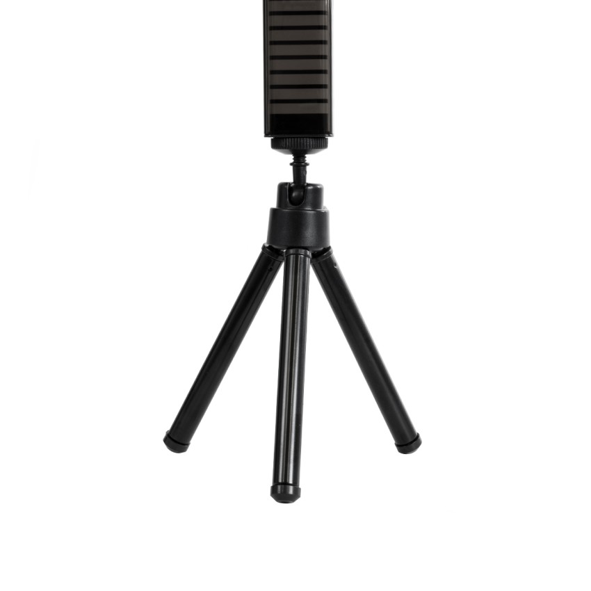 DIGICOLUMN  Μοντέρνο Επιτραπέζιο Φωτιστικό Γραφείου WiFi Digital Pixel Rhythm Music Bar LED 8W 640lm 90° DC 5V με USB 2.0 & WiFi Mobile APP IP20 - Εναλλαγή Φωτισμού μέσω WiFi Εφαρμογής - Πολύχρωμο RGB - Dimmable - Μαύρο - Μ2.3 x Π2.5 x Υ19cm