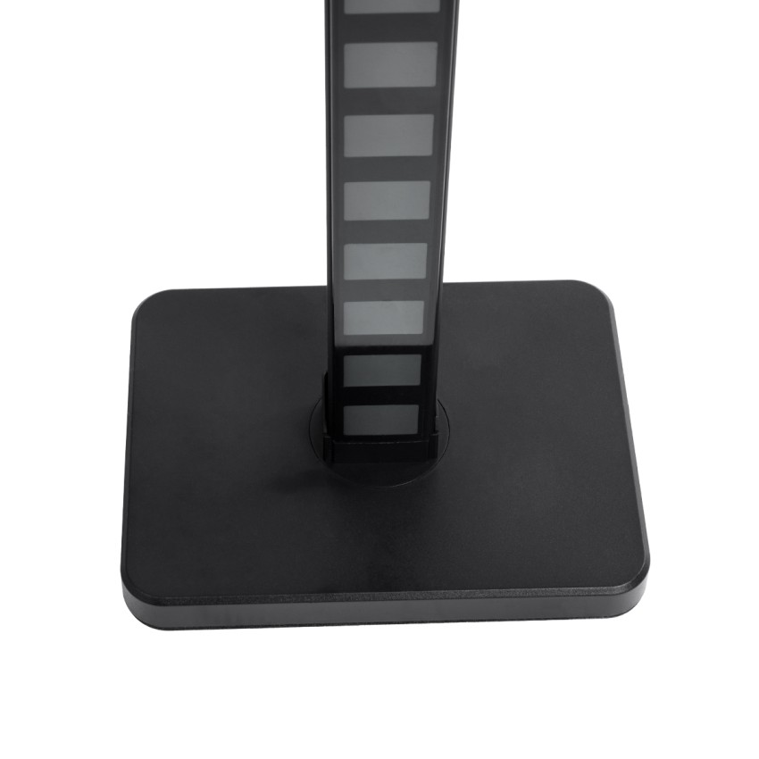 DIGICOLUMN  Μοντέρνο Επιδαπέδιο Φωτιστικό Γραφείου Digital Pixel Rhythm Music Bar LED 12W 960lm 90° DC 5V με USB 2.0 IP20 - Εναλλαγή Φωτισμού μέσω Τηλεχειριστηρίου - Πολύχρωμο RGB - Dimmable - Μαύρο - Μ3.4 x Π2.5 x Υ122cm