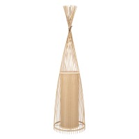 GLOBOSTAR® AZORES  Boho Επιδαπέδιο Φωτιστικό με Ντουί 1 x E27 AC 220-240V IP20 - Μπεζ - Μ40 x Π40 x Υ150cm