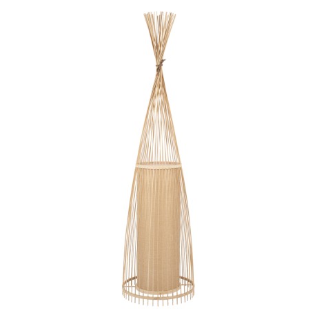 GLOBOSTAR® AZORES  Boho Επιδαπέδιο Φωτιστικό με Ντουί 1 x E27 AC 220-240V IP20 - Μπεζ - Μ40 x Π40 x Υ150cm