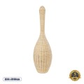 PARADIS  Boho Επιδαπέδιο Φωτιστικό Μονόφωτο 1 x E27 IP20 Μπεζ Ξύλο - Μ30 x Π30 x Υ100cm