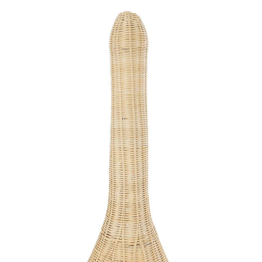 PARADIS  Boho Επιδαπέδιο Φωτιστικό Μονόφωτο 1 x E27 IP20 Μπεζ Ξύλο - Μ35 x Π35 x Υ120cm