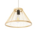 GLOBOSTAR® TYGEE  Boho Κρεμαστό Φωτιστικό Οροφής με Ντουί 1 x E27 AC 220-240V IP20 - Μπεζ - Μ35 x Π35 x Υ22cm
