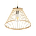 GLOBOSTAR® TYGEE  Boho Κρεμαστό Φωτιστικό Οροφής με Ντουί 1 x E27 AC 220-240V IP20 - Μπεζ - Μ35 x Π35 x Υ22cm