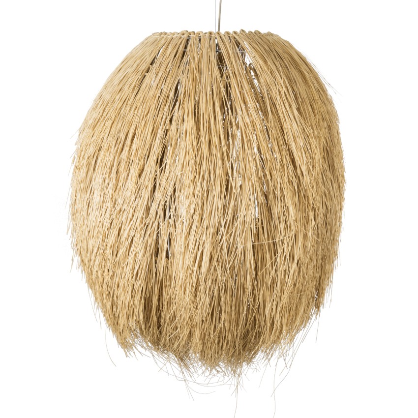 ARCHIPELAGO  Boho Κρεμαστό Φωτιστικό Πλέγμα Μονόφωτο 1 x E27 IP20 Μπεζ Ξύλο - Μ100 x Π100 x Υ120cm