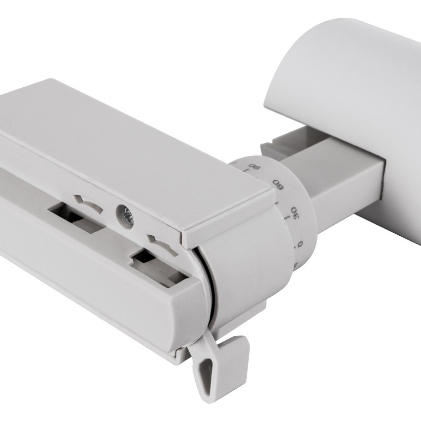 LUGANO  Μονοφασικό Φωτιστικό Σποτ Ράγας LED 10W 1250lm 36° Acrylic HQ LENS AC 220-240V IP20 Φ4.5 x Υ19cm Φυσικό Λευκό 4500K - EUROTRACK® System 1L+1N - Λευκό - Bridgelux Chip - TÜV Certified Driver
