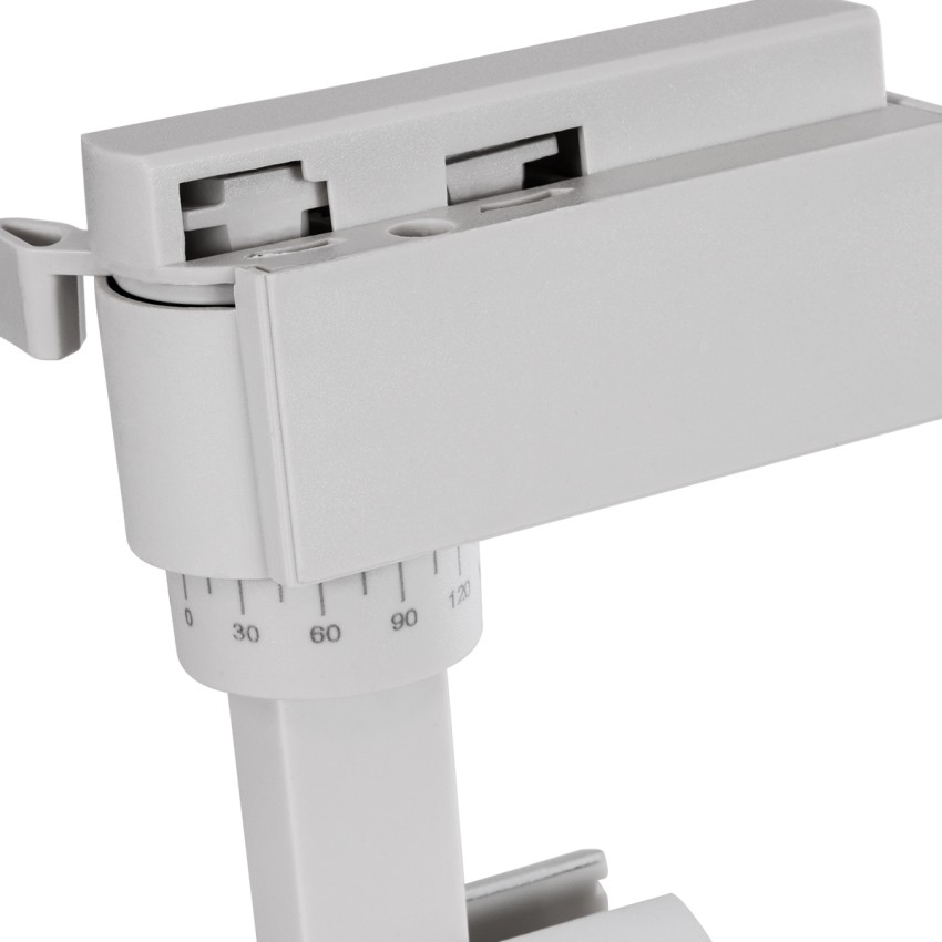 LUGANO  Μονοφασικό Φωτιστικό Σποτ Ράγας LED 10W 1250lm 36° Acrylic HQ LENS AC 220-240V IP20 Φ4.5 x Υ19cm Φυσικό Λευκό 4500K - EUROTRACK® System 1L+1N - Λευκό - Bridgelux Chip - TÜV Certified Driver