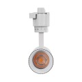 LUGANO  Μονοφασικό Φωτιστικό Σποτ Ράγας LED 10W 1200lm 36° Acrylic HQ LENS AC 220-240V IP20 Φ4.5 x Υ19cm Θερμό Λευκό 2700K - EUROTRACK® System 1L+1N - Λευκό - Bridgelux Chip - TÜV Certified Driver