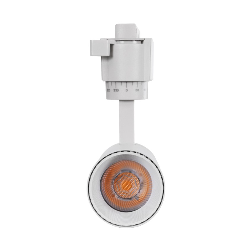 LUGANO  Μονοφασικό Φωτιστικό Σποτ Ράγας LED 10W 1200lm 36° Acrylic HQ LENS AC 220-240V IP20 Φ4.5 x Υ19cm Θερμό Λευκό 2700K - EUROTRACK® System 1L+1N - Λευκό - Bridgelux Chip - TÜV Certified Driver