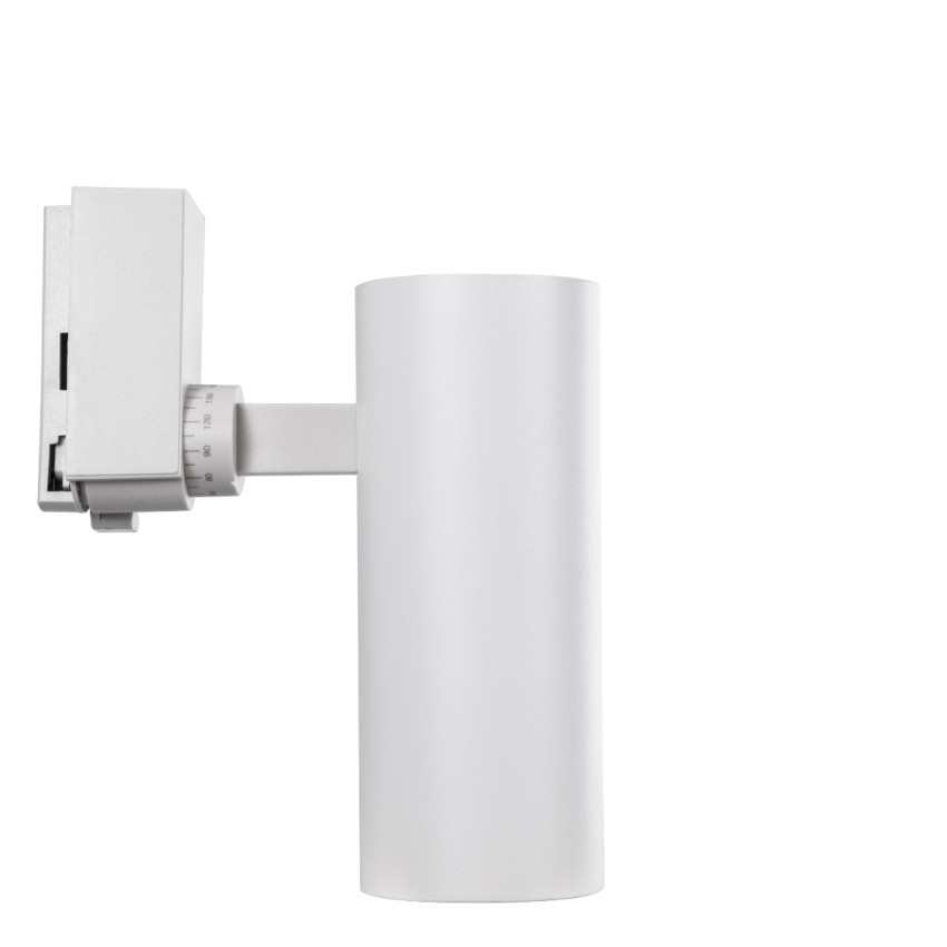 GLOBOSTAR® LUGANO  Μονοφασικό Σποτ Ράγας LED 20W 2500lm 36° AC 220-240V IP20 Φυσικό Λευκό 4500K - Bridgelux COB Chip & TÜV SÜD Driver - Eurotrack 1PH  - Λευκό Ματ - Μ6.5 x Π6.5 x Υ22cm