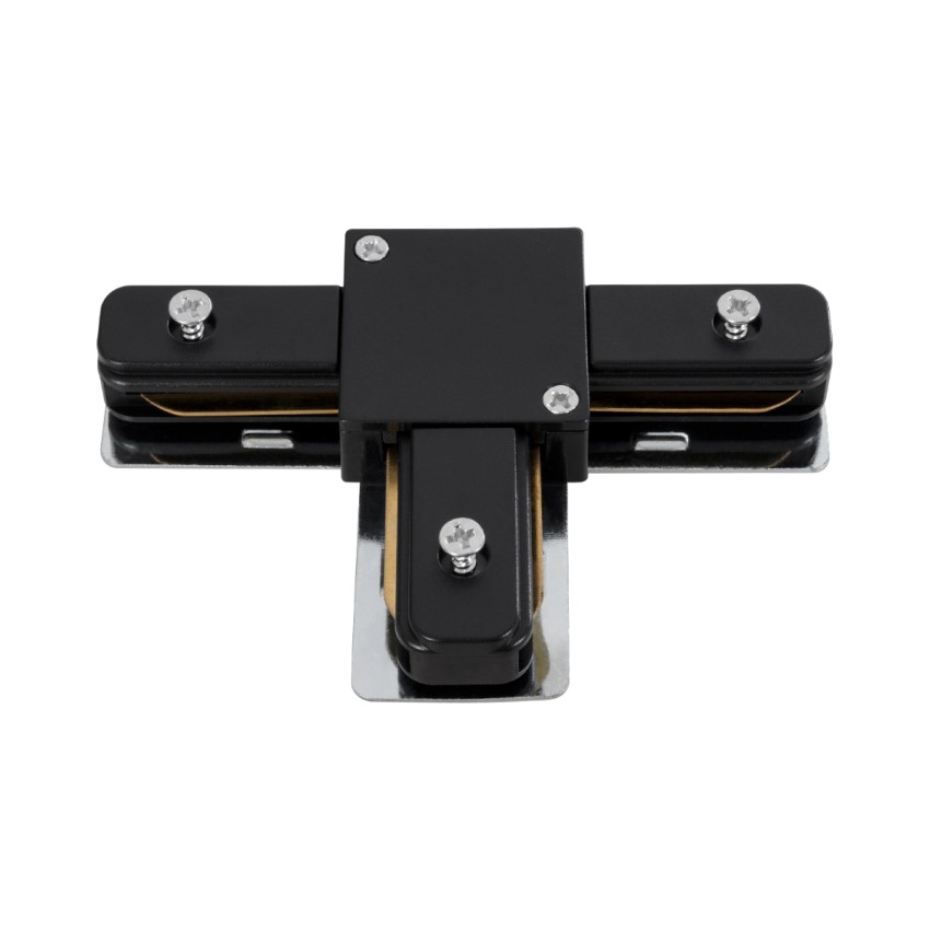 2L-EUROTRACK  Αντάπτορας Τ(Ταφ) - Μονοφασικός 2 Καλωδίων για όλες τις Ράγες EUROTRACK AC 220-240V IP20 Μ10.7 x Π7 x Υ1.5cm - EUROTRACK® System 1L+1N - Θερμοπλαστικό - Μαύρο