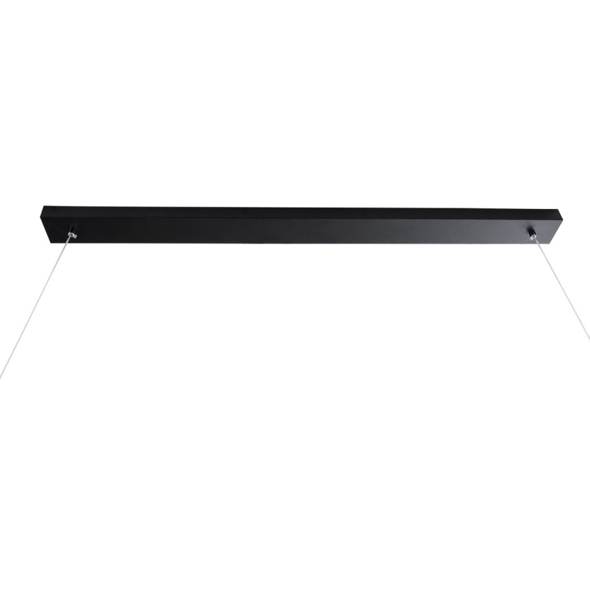 CIRCOLARE  Κρεμαστό Φωτιστικό Οροφής Design LED CCT 75W 8400lm 360° AC 220-240V - Εναλλαγή Φωτισμού μέσω Τηλεχειριστηρίου All In One Ψυχρό 6000k+Φυσικό 4500k+Θερμό 2700k Dimmable Μ120 x Π25 x Υ25cm - Μαύρο