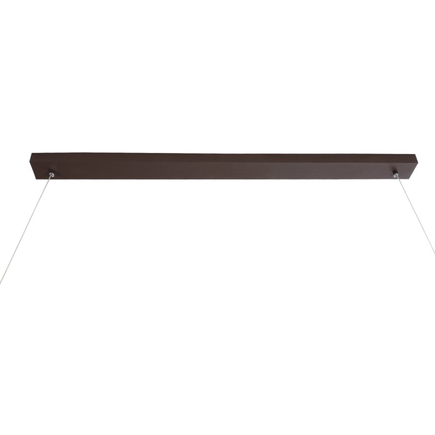 CIRCOLARE  Κρεμαστό Φωτιστικό Οροφής Design LED CCT 75W 8400lm 360° AC 220-240V - Εναλλαγή Φωτισμού μέσω Τηλεχειριστηρίου All In One Ψυχρό 6000k+Φυσικό 4500k+Θερμό 2700k Dimmable Μ120 x Π25 x Υ25cm - Καφέ