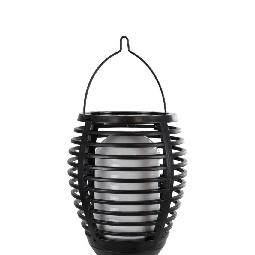 FIAMMA  Αυτόνομο Ηλιακό Καρφωτό Φωτιστικό Κήπου LED SMD 2W 80lm με Ενσωματωμένη Μπαταρία 1500mAh - Φωτοβολταϊκό Πάνελ - Αισθητήρα Ημέρας-Νύχτας Φαναράκι Κήπου - Εφέ Φλόγας Διακοσμητικό - Αδιάβροχο IP65 - 1800K Φ10 x Υ55cm