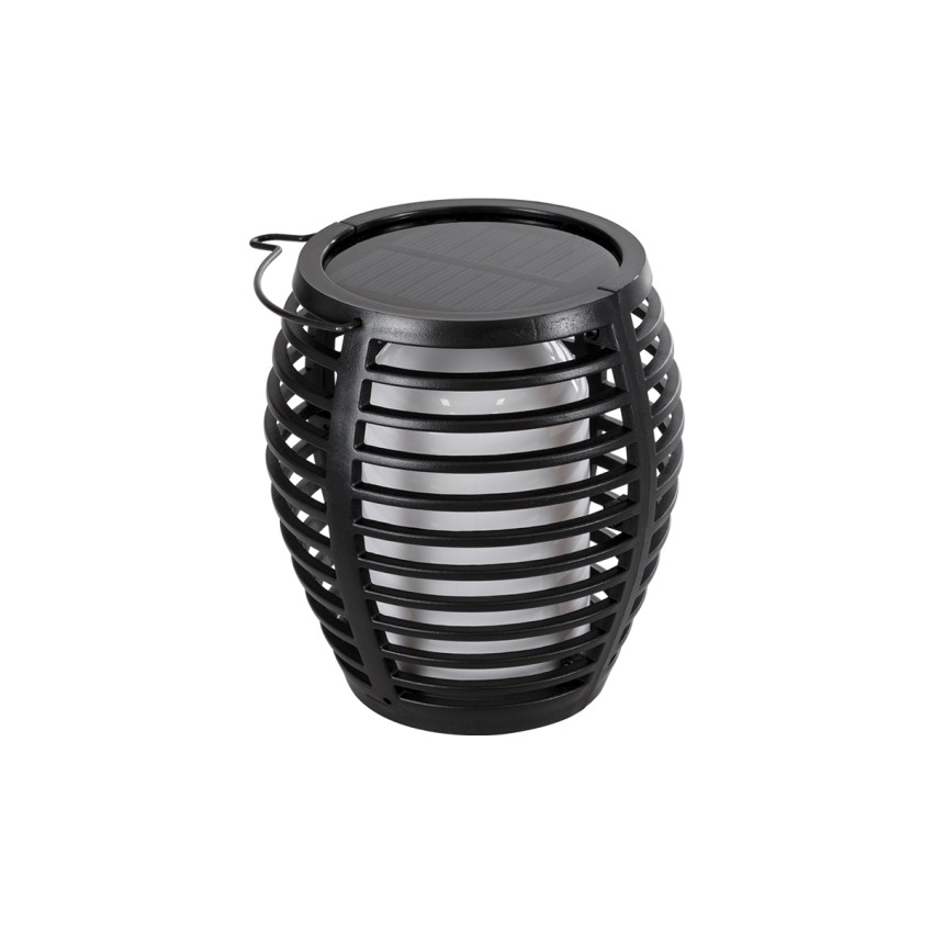 FIAMMA  Αυτόνομο Ηλιακό Καρφωτό Φωτιστικό Κήπου LED SMD 2W 80lm με Ενσωματωμένη Μπαταρία 1500mAh - Φωτοβολταϊκό Πάνελ - Αισθητήρα Ημέρας-Νύχτας Φαναράκι Κήπου - Εφέ Φλόγας Διακοσμητικό - Αδιάβροχο IP65 - 1800K Φ10 x Υ55cm