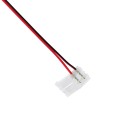 GLOBOSTAR® STRIPCON  Ταχυσύνδεσμος για Μονόχρωμη Ταινία LED 10mm σε 2 Καλώδια IP20 - Λευκό - Μ16 x Π1.5 x Υ0.3cm