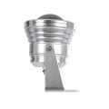 GLOBOSTAR® TREECOBINI  Φωτιστικό Σποτ για Φυτά - Δέντρα LED 10W 900lm 35° DC 12V Αδιάβροχο IP65 Θερμό Λευκό 2700K Dimmable - Bridgelux COB Chip - Νίκελ Βούρτσας - Μ7 x 10.5 x Υ8.5cm