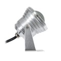 GLOBOSTAR® TREECOBINI  Φωτιστικό Σποτ για Φυτά - Δέντρα LED 10W 900lm 35° DC 12V Αδιάβροχο IP65 Θερμό Λευκό 2700K Dimmable - Bridgelux COB Chip - Νίκελ Βούρτσας - Μ7 x 10.5 x Υ8.5cm