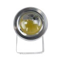 GLOBOSTAR® TREECOBINI  Φωτιστικό Σποτ για Φυτά - Δέντρα LED 10W 900lm 35° DC 12V Αδιάβροχο IP65 Θερμό Λευκό 2700K Dimmable - Bridgelux COB Chip - Νίκελ Βούρτσας - Μ7 x 10.5 x Υ8.5cm