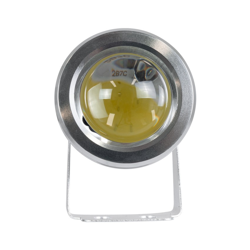 GLOBOSTAR® TREECOBINI  Φωτιστικό Σποτ για Φυτά - Δέντρα LED 10W 900lm 35° DC 12V Αδιάβροχο IP65 Θερμό Λευκό 2700K Dimmable - Bridgelux COB Chip - Νίκελ Βούρτσας - Μ7 x 10.5 x Υ8.5cm