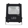 GLOBOSTAR® RGBFLOOD  Προβολέας με IR Ασύρματο Χειριστήριο LED 10W 650lm 120° AC 220-240V Αδιάβροχο IP66 Πολύχρωμο RGB Dimmable - Μαύρο Ματ - Μ11 x Π4 x Υ13.5cm