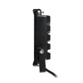 GLOBOSTAR® RGBFLOOD  Προβολέας με IR Ασύρματο Χειριστήριο LED 10W 650lm 120° AC 220-240V Αδιάβροχο IP66 Πολύχρωμο RGB Dimmable - Μαύρο Ματ - Μ11 x Π4 x Υ13.5cm