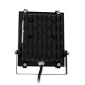 GLOBOSTAR® RGBFLOOD  Προβολέας με IR Ασύρματο Χειριστήριο LED 10W 650lm 120° AC 220-240V Αδιάβροχο IP66 Πολύχρωμο RGB Dimmable - Μαύρο Ματ - Μ11 x Π4 x Υ13.5cm