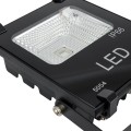 GLOBOSTAR® RGBFLOOD  Προβολέας με IR Ασύρματο Χειριστήριο LED 10W 650lm 120° AC 220-240V Αδιάβροχο IP66 Πολύχρωμο RGB Dimmable - Μαύρο Ματ - Μ11 x Π4 x Υ13.5cm
