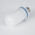 GLOBOSTAR® TUBATO  Λάμπα E27 LED 9W 350lm 260° AC 220-240V IP20 Πορτοκαλί 1800K με Εφέ Φλόγας & Αναστροφή - Λευκό Γαλακτερό - Μ6 x Π6 x Υ15cm