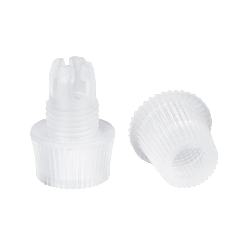 DIY  Επιτοίχιος Στυπιοθλίπτης - Στήριγμα Καλωδίου Φωτιστικού - Φ1.6 x Υ2.3cm - Διάφανο - Πλαστικό