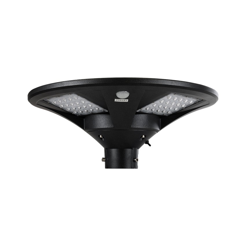 PARK  Αυτόνομο Αδιάβροχο IP67 Ηλιακό Φωτοβολταϊκό Φωτιστικό Στύλου / Κολώνας Πλατείας LED 25W με Ανιχνευτή Κίνησης, Αισθητήρα Νυχτός και Ασύρματο Χειριστήριο Θερμό Λευκό 2700K Φ50 x Υ20cm