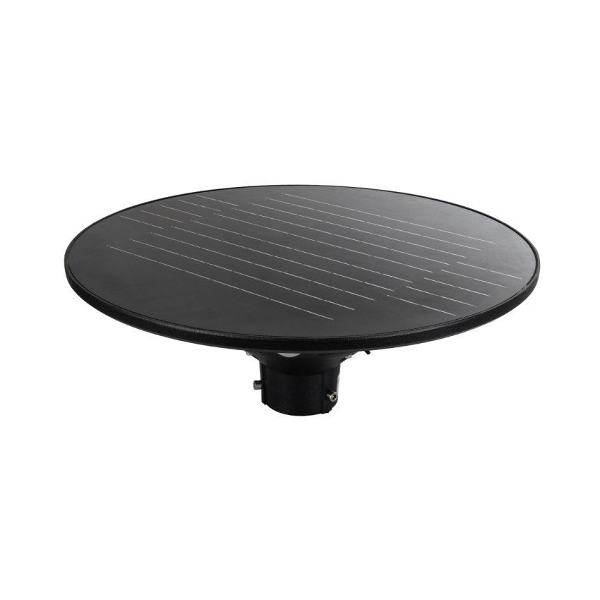 PARK  Αυτόνομο Αδιάβροχο IP67 Ηλιακό Φωτοβολταϊκό Φωτιστικό Στύλου / Κολώνας Πλατείας LED 25W με Ανιχνευτή Κίνησης, Αισθητήρα Νυχτός και Ασύρματο Χειριστήριο Θερμό Λευκό 2700K Φ50 x Υ20cm