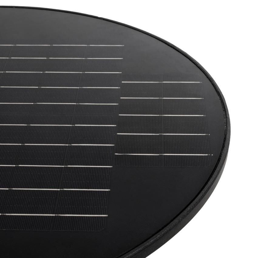 PARK  Αυτόνομο Αδιάβροχο IP67 Ηλιακό Φωτοβολταϊκό Φωτιστικό Στύλου / Κολώνας Πλατείας LED 25W με Ανιχνευτή Κίνησης, Αισθητήρα Νυχτός και Ασύρματο Χειριστήριο Θερμό Λευκό 2700K Φ50 x Υ20cm