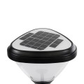 GLOBOSTAR® NATURE  Φωτιστικό Κολωνάκι Κήπου LED 10W 330lm 120° με Ενσωματωμένο Φωτοβολταϊκό Panel 6V 2W & Επαναφορτιζόμενη Μπαταρία Li-ion 3.2V 1800mAh με Αισθητήρα Ημέρας-Νύχτας Αδιάβροχο IP65 Ψυχρό Λευκό 6000K - Γκρι Ανθρακί - Μ26 x Π29 x Υ36cm