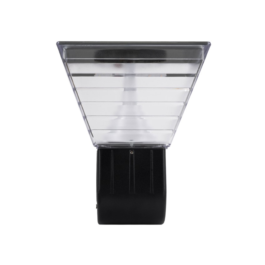 GLOBOSTAR® GRACIOUS  Μοντέρνο Φωτιστικό Τοίχου - Απλίκα LED 10W 500lm 120° με Ενσωματωμένο Φωτοβολταϊκό Panel 6V 2W & Επαναφορτιζόμενη Μπαταρία Li-ion 3.2V 1800mAh με Αισθητήρα Ημέρας-Νύχτας Αδιάβροχο IP65 Ρυθμιζόμενο Λευκό CCT με Διακόπτη στο Σώμα 27
