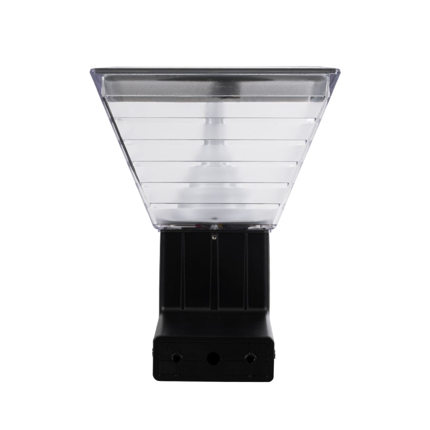 GLOBOSTAR® GRACIOUS  Μοντέρνο Φωτιστικό Τοίχου - Απλίκα LED 10W 500lm 120° με Ενσωματωμένο Φωτοβολταϊκό Panel 6V 2W & Επαναφορτιζόμενη Μπαταρία Li-ion 3.2V 1800mAh με Αισθητήρα Ημέρας-Νύχτας Αδιάβροχο IP65 Ρυθμιζόμενο Λευκό CCT με Διακόπτη στο Σώμα 27