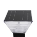 GLOBOSTAR® GRACIOUS  Μοντέρνο Φωτιστικό Τοίχου - Απλίκα LED 10W 500lm 120° με Ενσωματωμένο Φωτοβολταϊκό Panel 6V 2W & Επαναφορτιζόμενη Μπαταρία Li-ion 3.2V 1800mAh με Αισθητήρα Ημέρας-Νύχτας Αδιάβροχο IP65 Ρυθμιζόμενο Λευκό CCT με Διακόπτη στο Σώμα 27