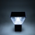 GLOBOSTAR® GRACIOUS  Μοντέρνο Φωτιστικό Τοίχου - Απλίκα LED 10W 500lm 120° με Ενσωματωμένο Φωτοβολταϊκό Panel 6V 2W & Επαναφορτιζόμενη Μπαταρία Li-ion 3.2V 1800mAh με Αισθητήρα Ημέρας-Νύχτας Αδιάβροχο IP65 Ρυθμιζόμενο Λευκό CCT με Διακόπτη στο Σώμα 27