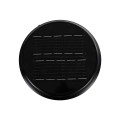 GLOBOSTAR® WHISPER  Φωτιστικό Κολωνάκι Κήπου LED 10W 500lm 120° με Ενσωματωμένο Φωτοβολταϊκό Panel 6V 2W & Επαναφορτιζόμενη Μπαταρία Li-ion 3.2V 1800mAh με Αισθητήρα Ημέρας-Νύχτας Αδιάβροχο IP65 Ψυχρό Λευκό 6000K - Sanan SMD Chip - Γκρι Ανθρακί - Μ25 